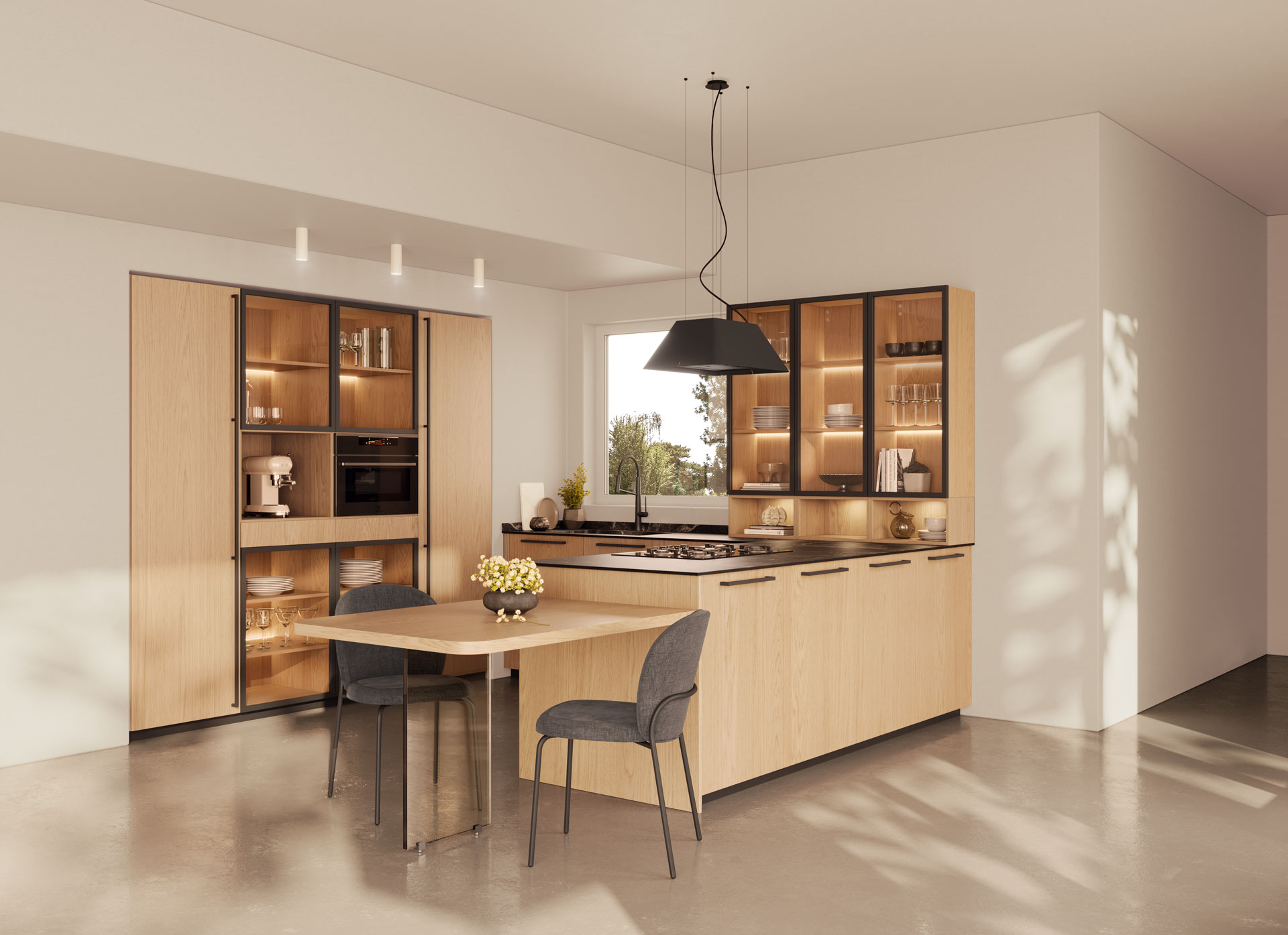 Model Wood - fronturi furniruite cu frasin sau stejar, finisate UV